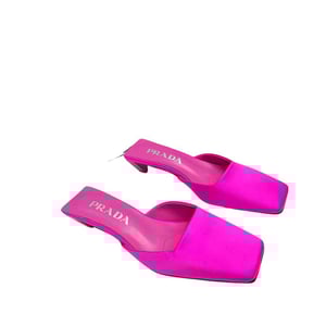 Prada Leather Mules Pink