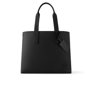 Louis Vuitton Pilot Tote Cowhide Leather Black 40Cm M24771