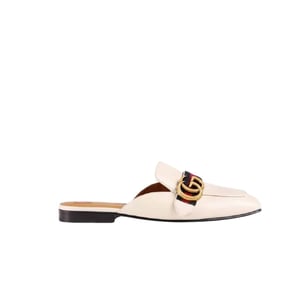 Gucci Women?S Princetown Leather Slipper White 629084