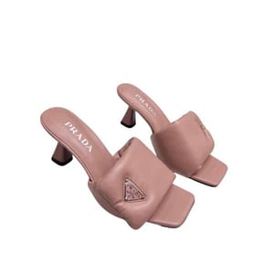 Prada Soft Padded Nappa Sandals Pink