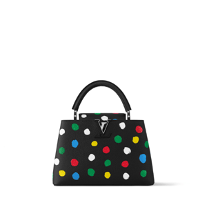Louis Vuitton X Yayoi Kusama Capucines Black 27Cm M21663