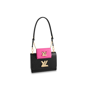 Louis Vuitton Twist Mm 23Cm Black And Pink