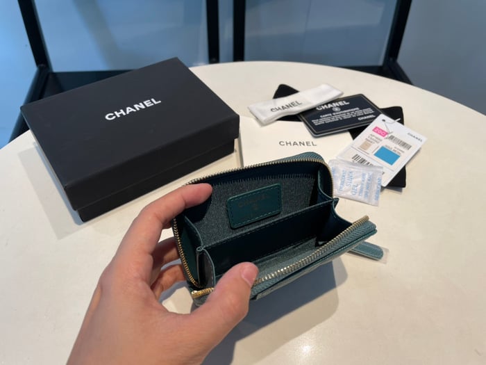 Chanel Zipped Coin Purse 11 Ocean Grained Calfskin – dealsyity.com