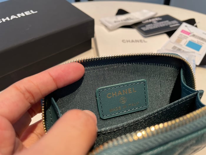 Chanel Zipped Coin Purse 11 Ocean Grained Calfskin – dealsyity.com